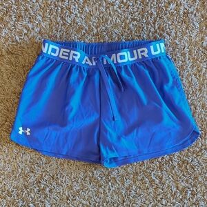 💲 Under Armour Girls Purple Athletic Shorts